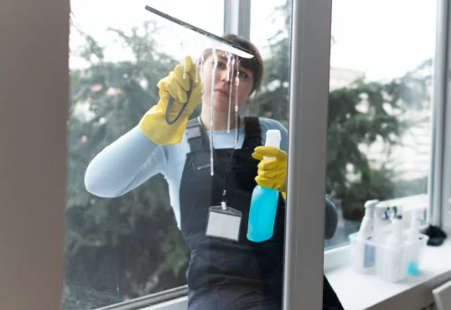 Nettoyage de vitres intérieures et extérieures au Pailly